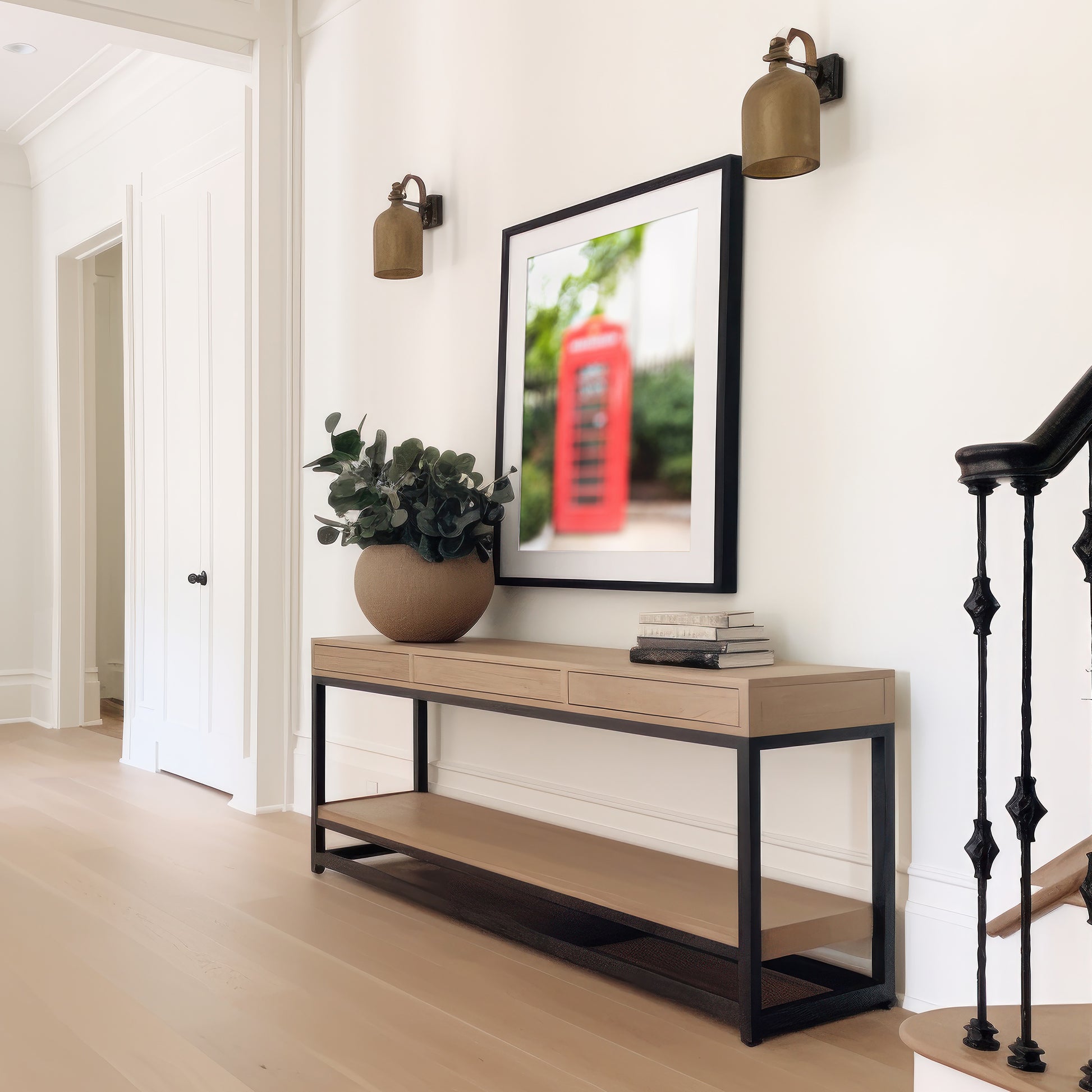 Red Phone Booth Print | Red Phone Booth Canvas | 17 Mile