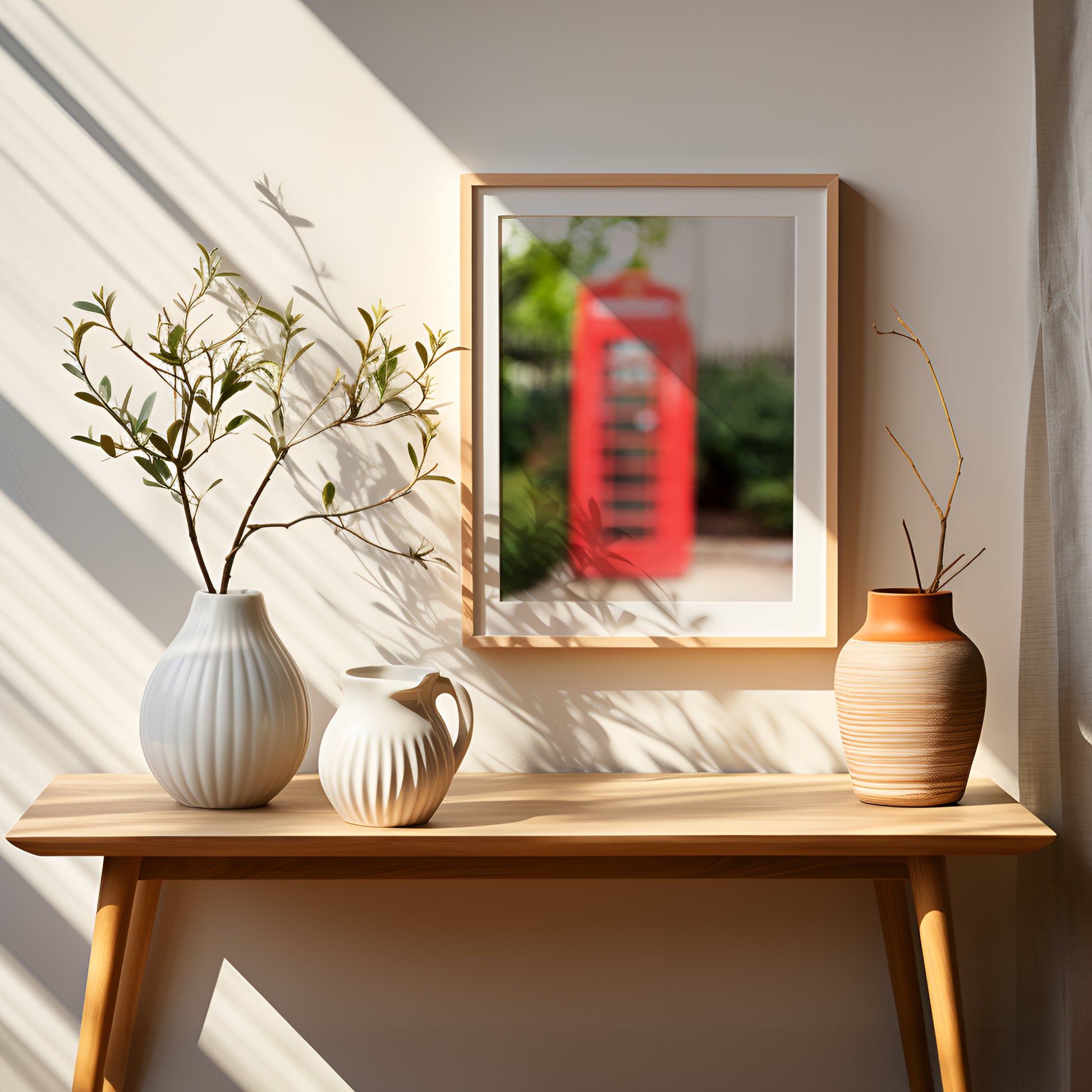 Red Phone Booth Print | Red Phone Booth Canvas | 17 Mile