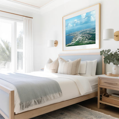 Aerial Belize Print | Island Aerial Canvas | 17 Mile