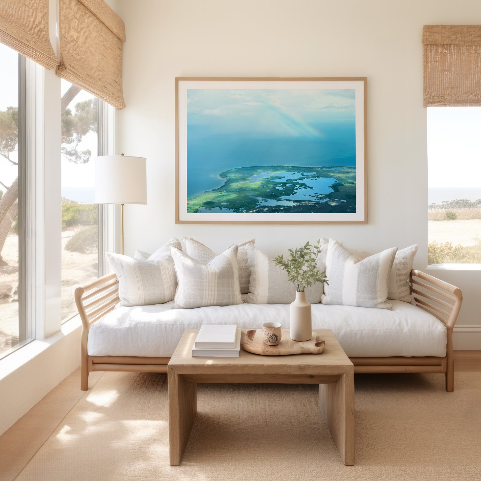Aerial Ocean Print | Aerial Ocean Canvas | 17 Mile