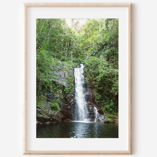 Belize Waterfall Wall Art | Waterfall Canvas Wall Art | 17 Mile