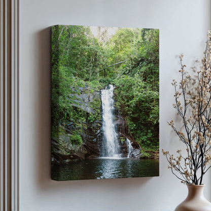Belize Waterfall Wall Art | Waterfall Canvas Wall Art | 17 Mile