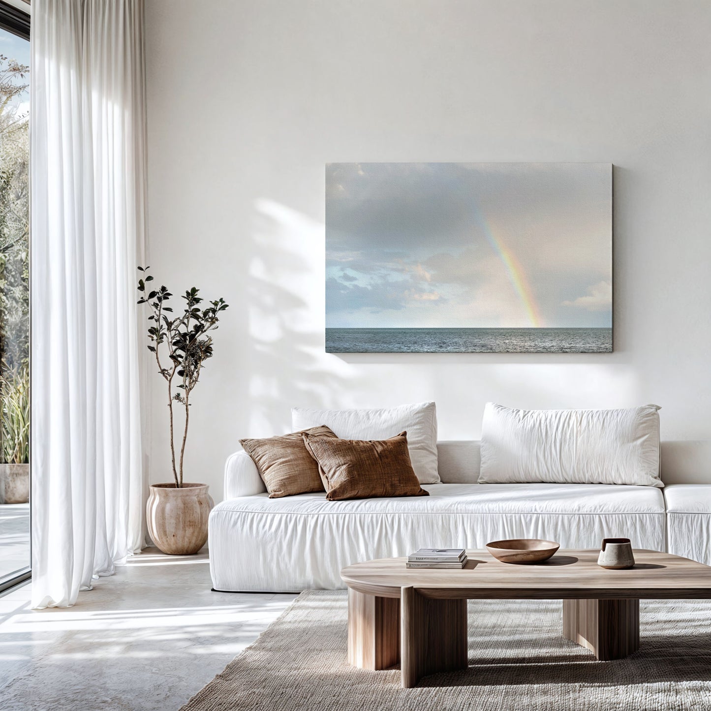 Ocean Rainbow Print | Rainbow Print Canvas | 17 Mile