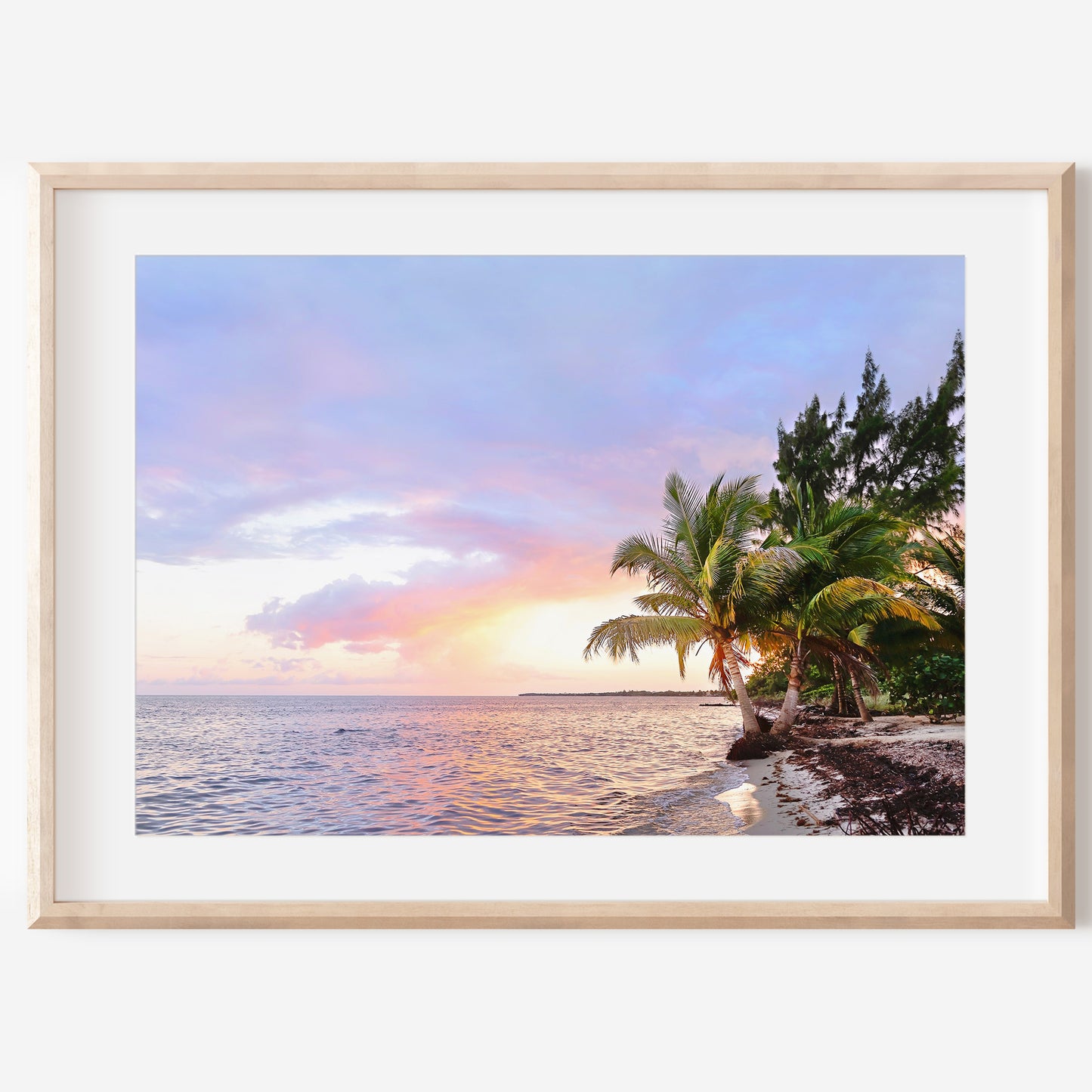Belize Home Decor Canvas | Sunset Print Canvas | 17 Mile