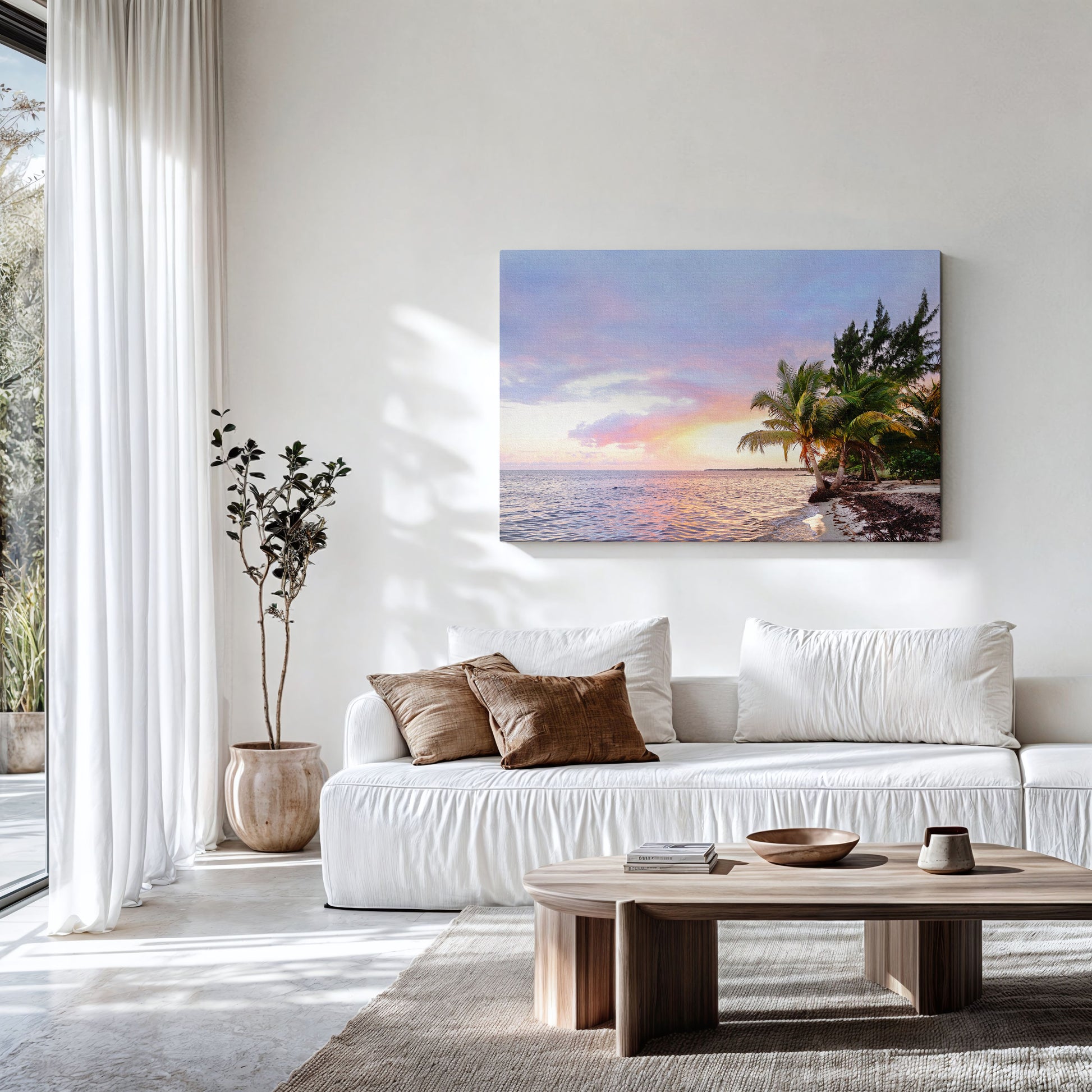 Belize Home Decor Canvas | Sunset Print Canvas | 17 Mile