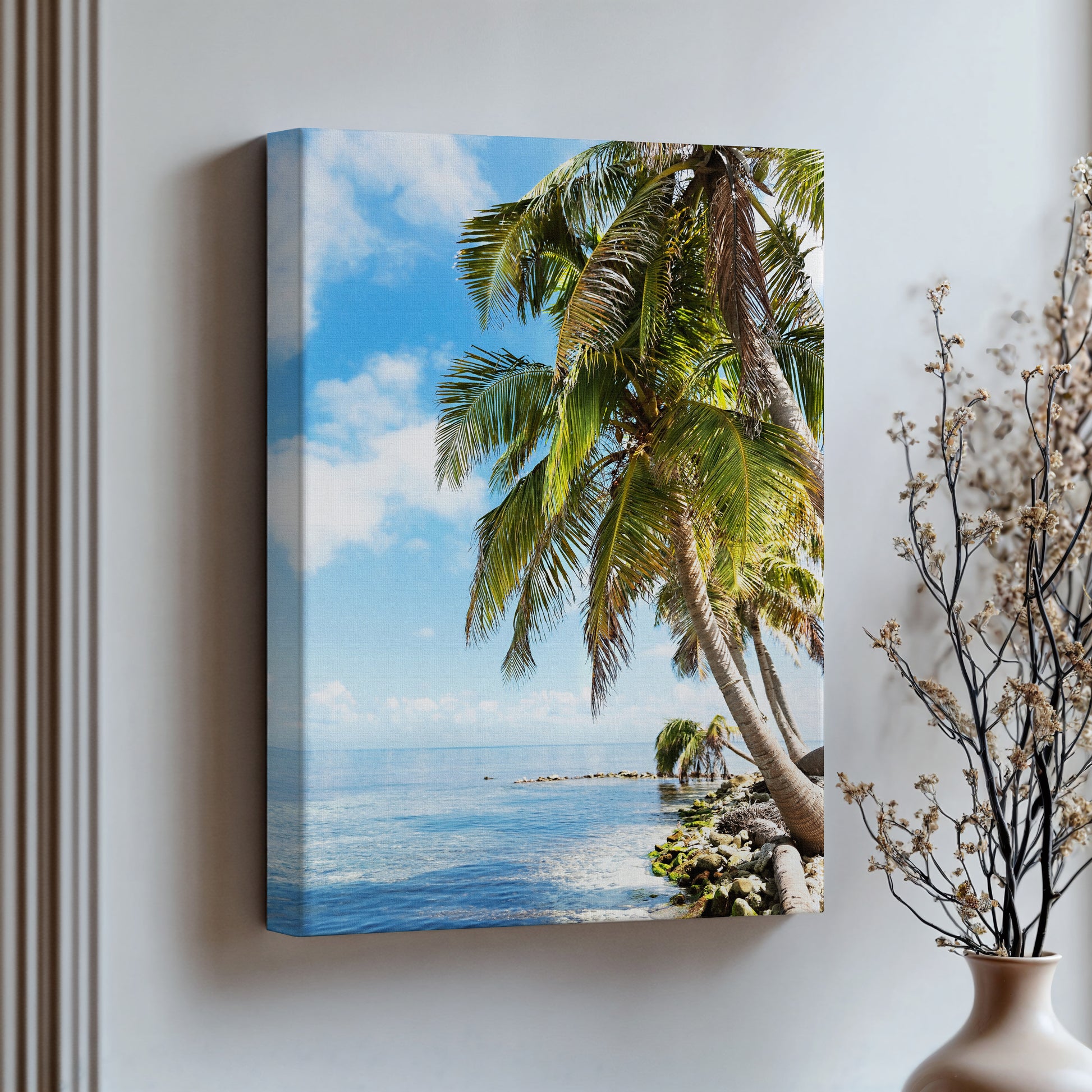 Framed Canvas Wall Art | Palm Trees Print | 17 Mile