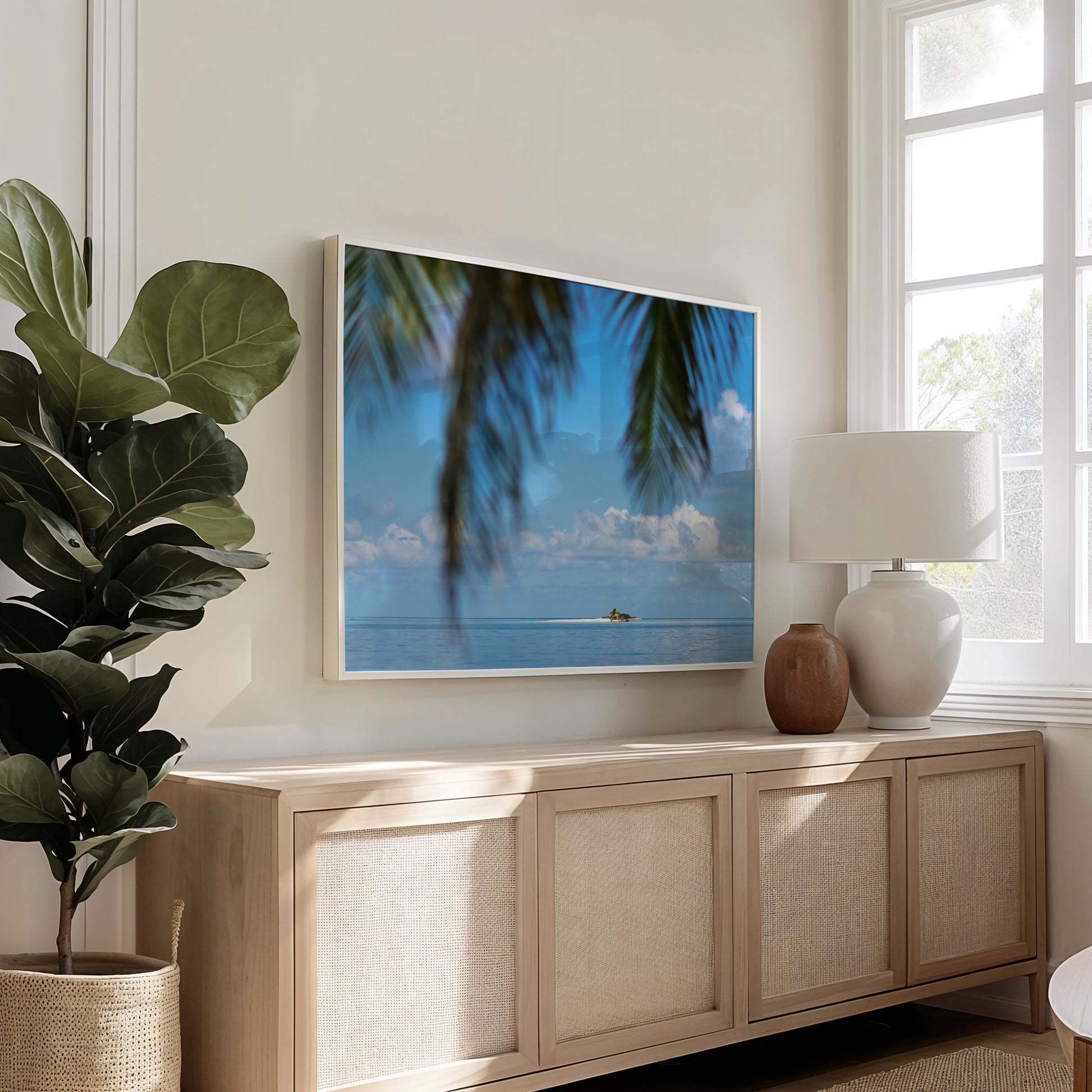 Botanical Leaf Print | Palm Leaves Canvas | 17 Mile