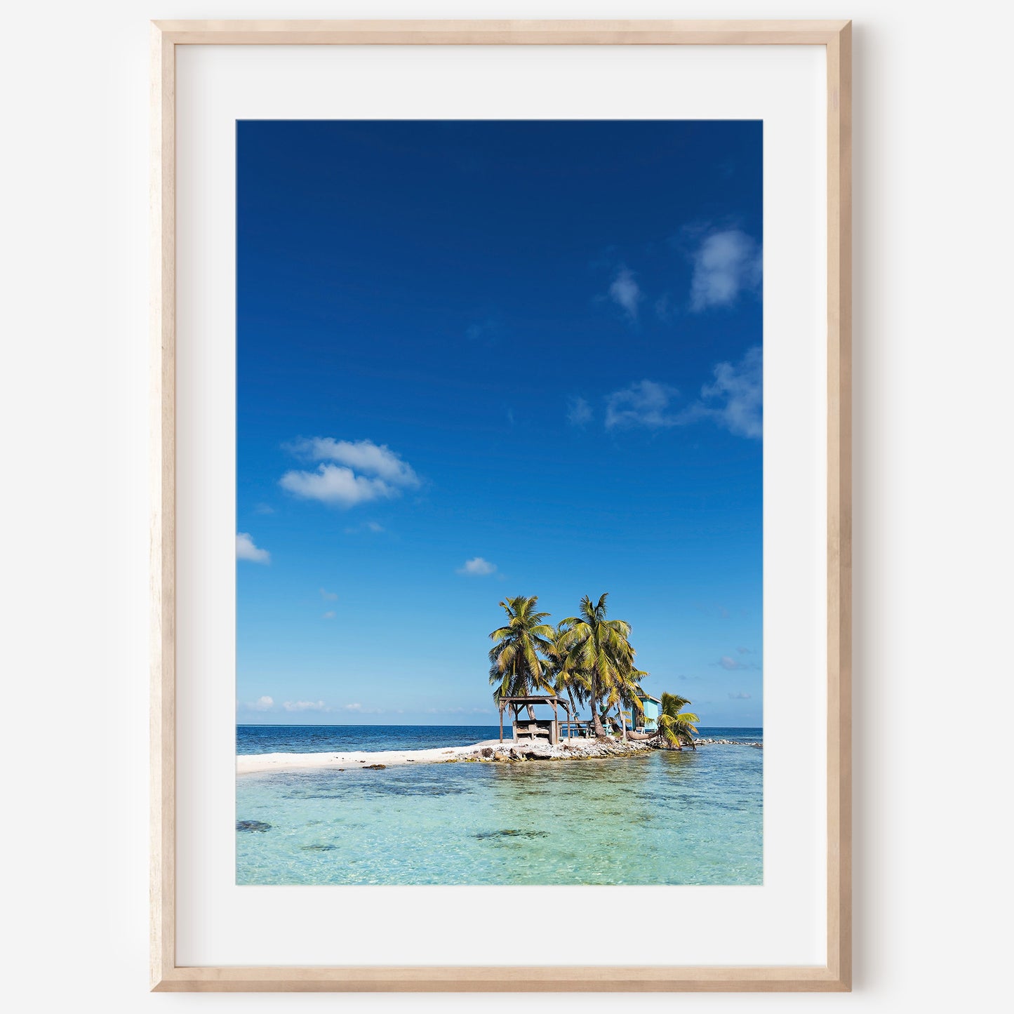 Belize Island Print | Ocean View Wall Art | 17 Mile