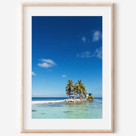Belize Island Print | Ocean View Wall Art | 17 Mile