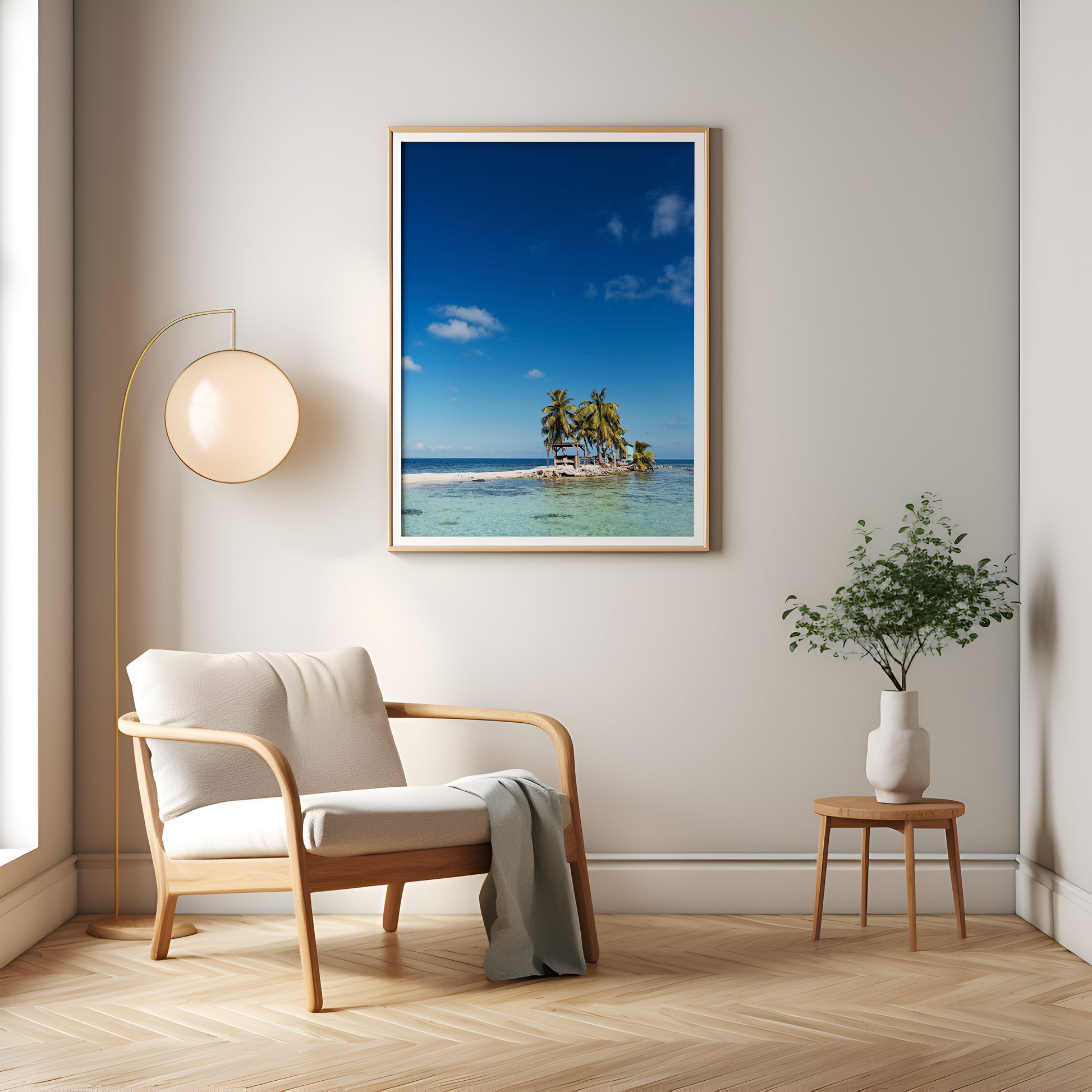 Belize Island Print | Ocean View Wall Art | 17 Mile