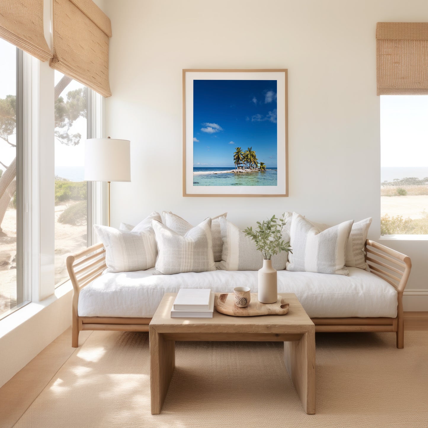 Belize Island Print | Ocean View Wall Art | 17 Mile