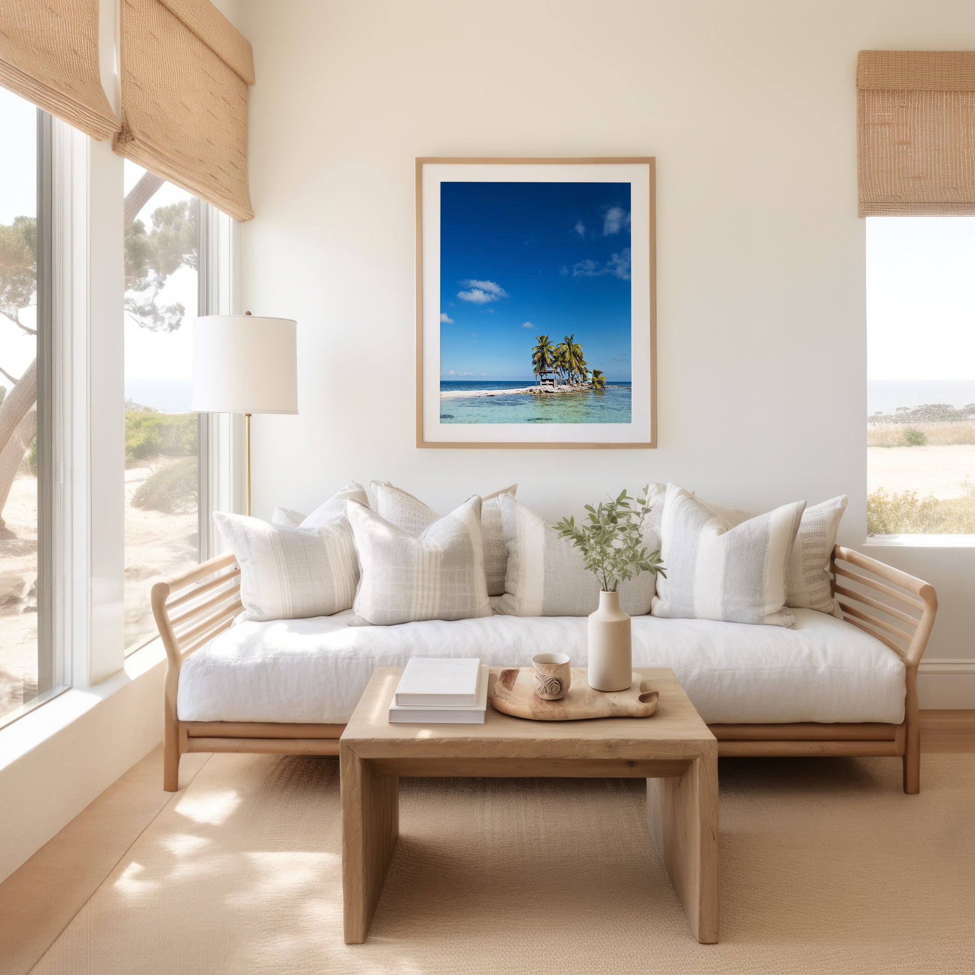 Belize Island Print | Ocean View Wall Art | 17 Mile