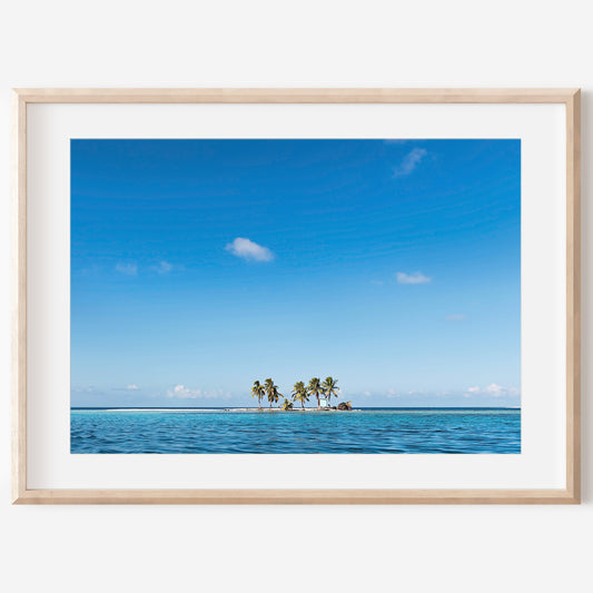 Belize Island Wall Art | Belize Island Print | 17 Mile