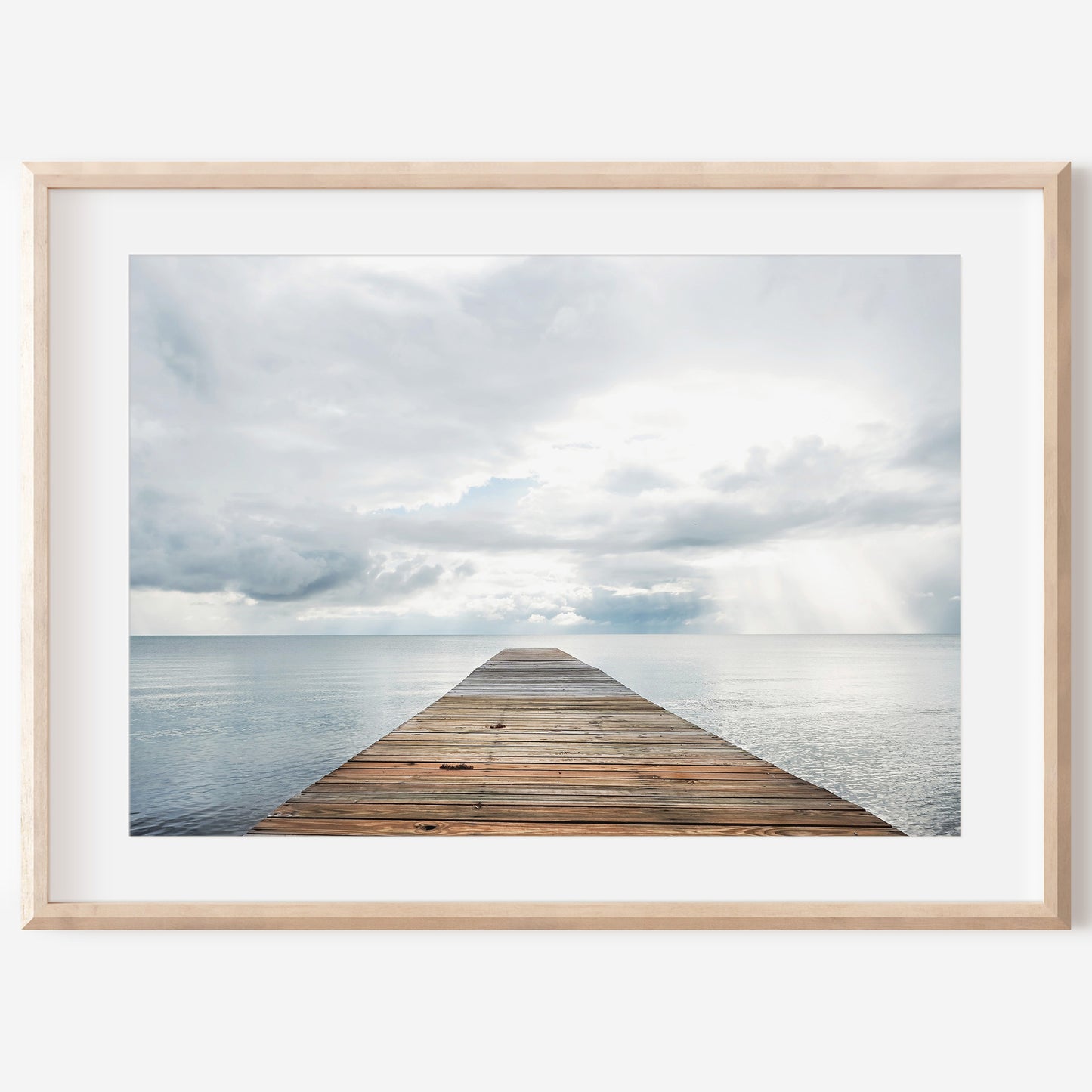 Ocean Dock Canvas | Coastal Dock Wall Art | 17 Mile