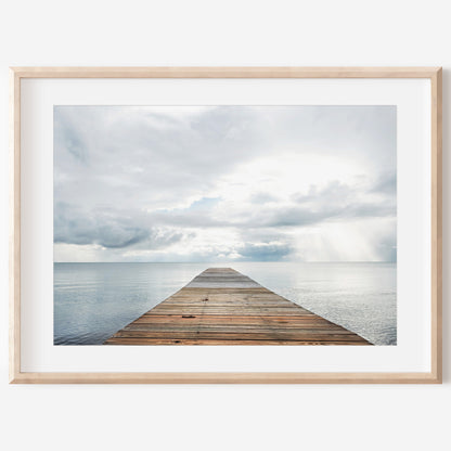 Ocean Dock Canvas | Coastal Dock Wall Art | 17 Mile