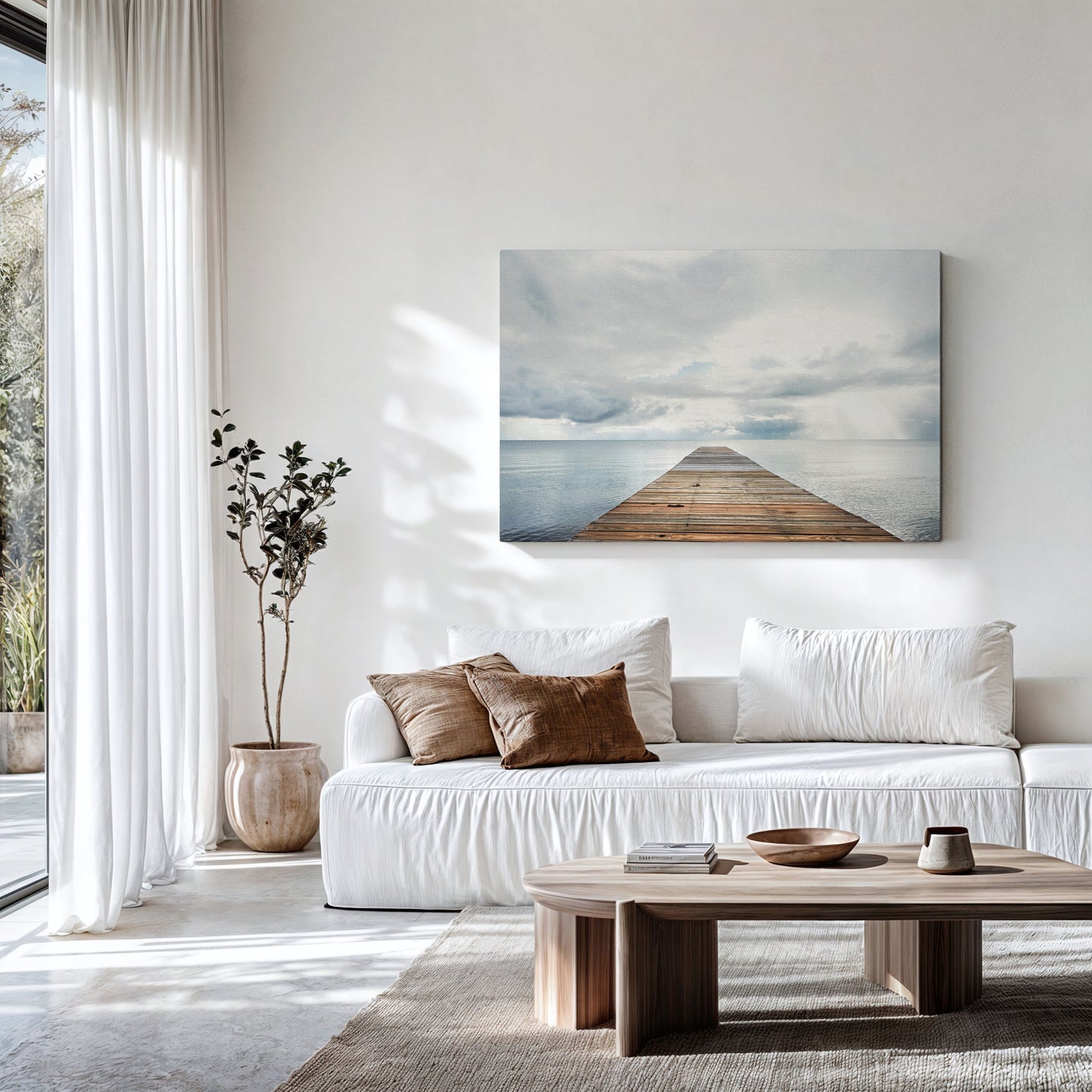 Ocean Dock Canvas | Coastal Dock Wall Art | 17 Mile