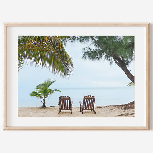 Caribbean Sea Canvas | Belize Ocean Print | 17 Mile