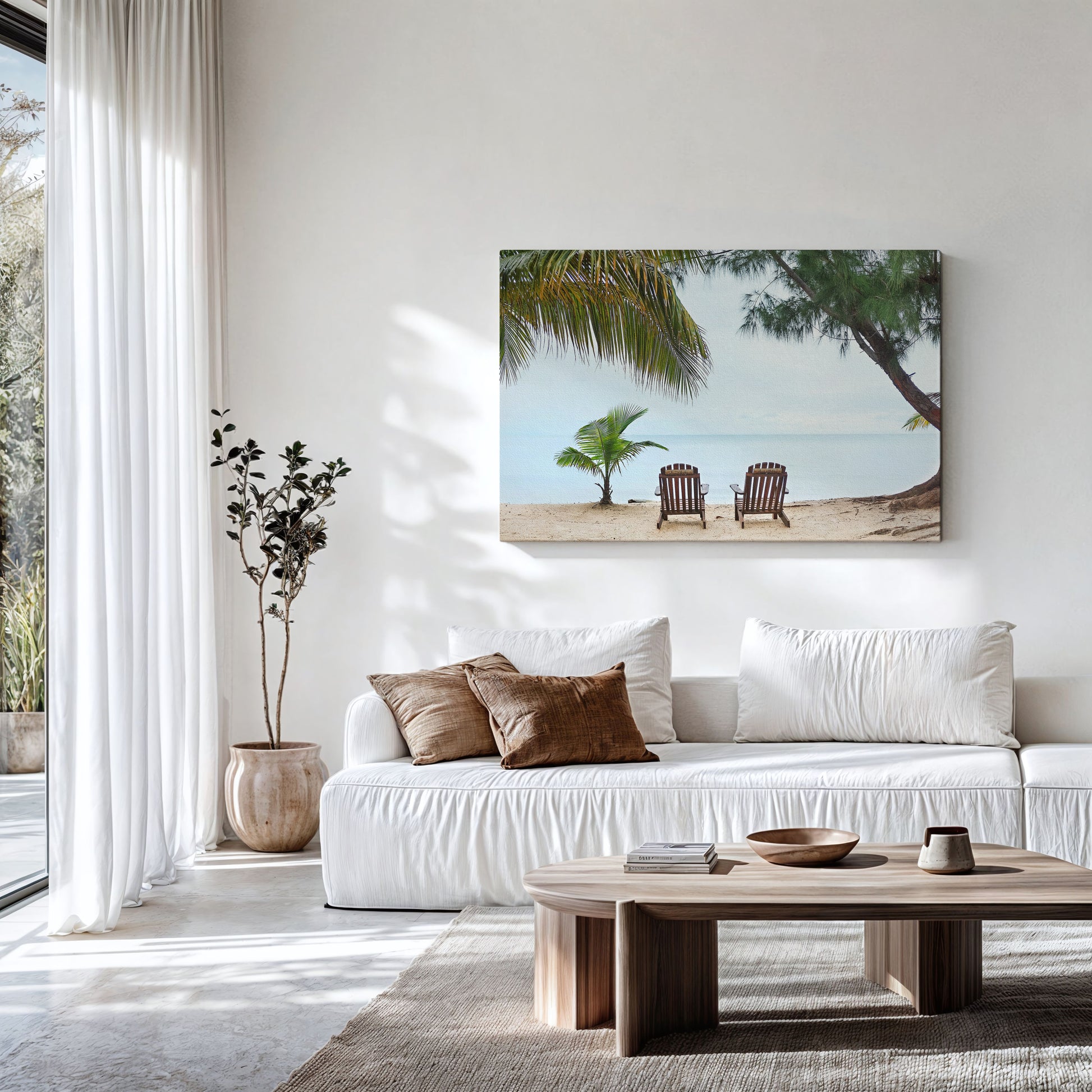 Caribbean Sea Canvas | Belize Ocean Print | 17 Mile