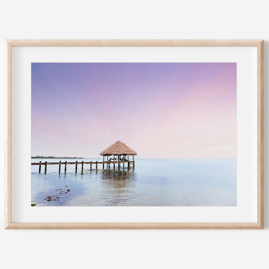 Oceanfront Bungalow Print | Wall Decor Canvas | 17 Mile