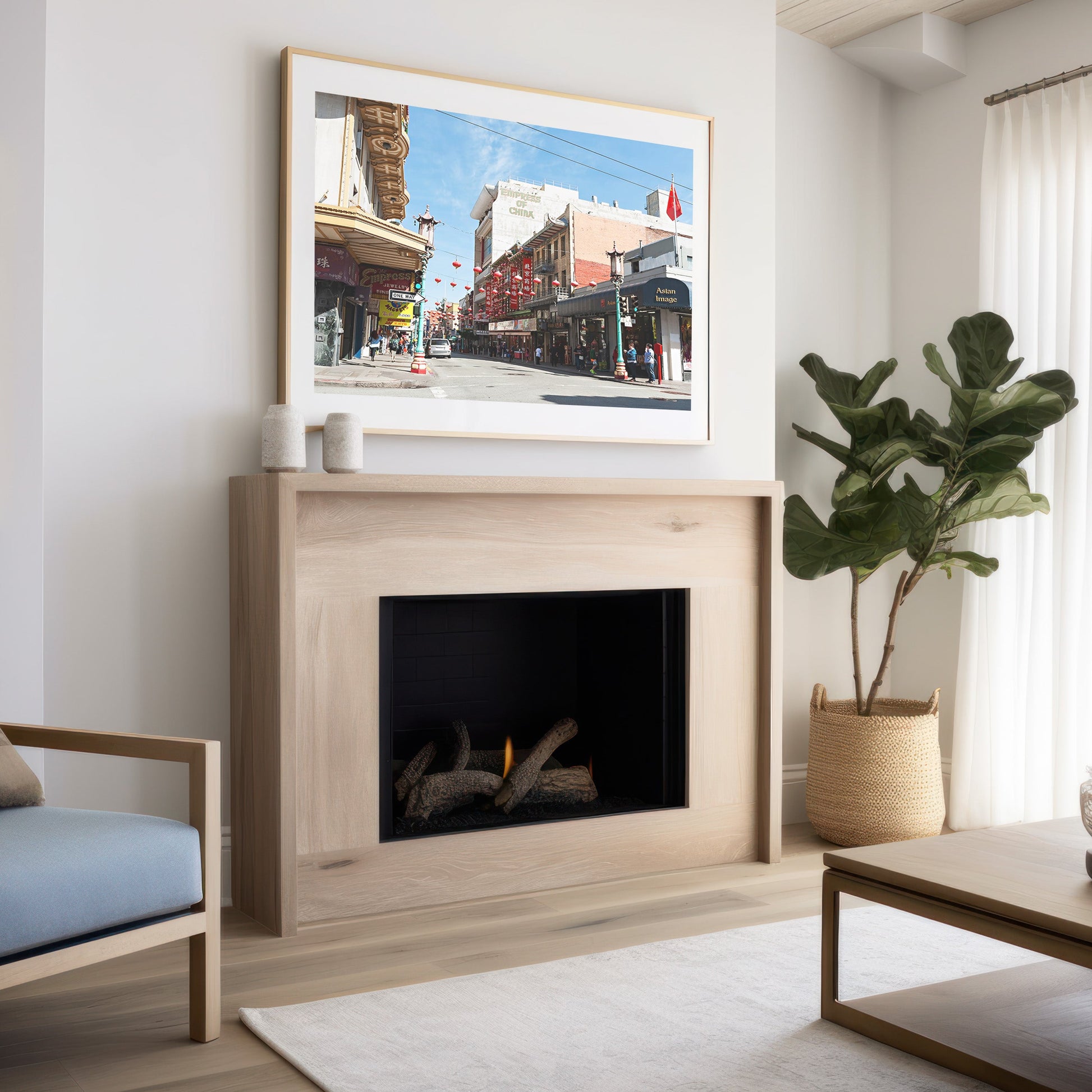 Chinatown Print Canvas | Chinatown Wall Art | 17 Mile