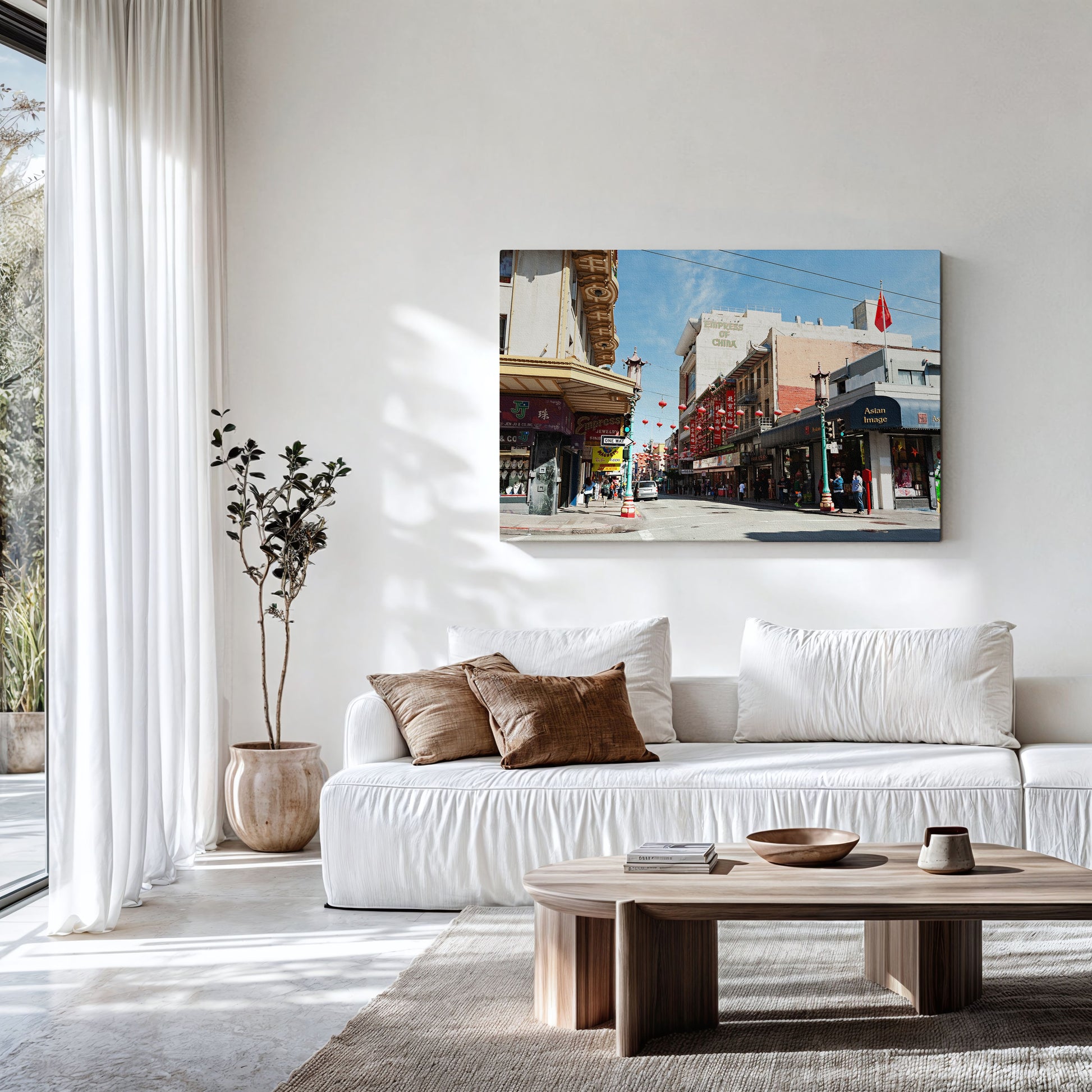 Chinatown Print Canvas | Chinatown Wall Art | 17 Mile