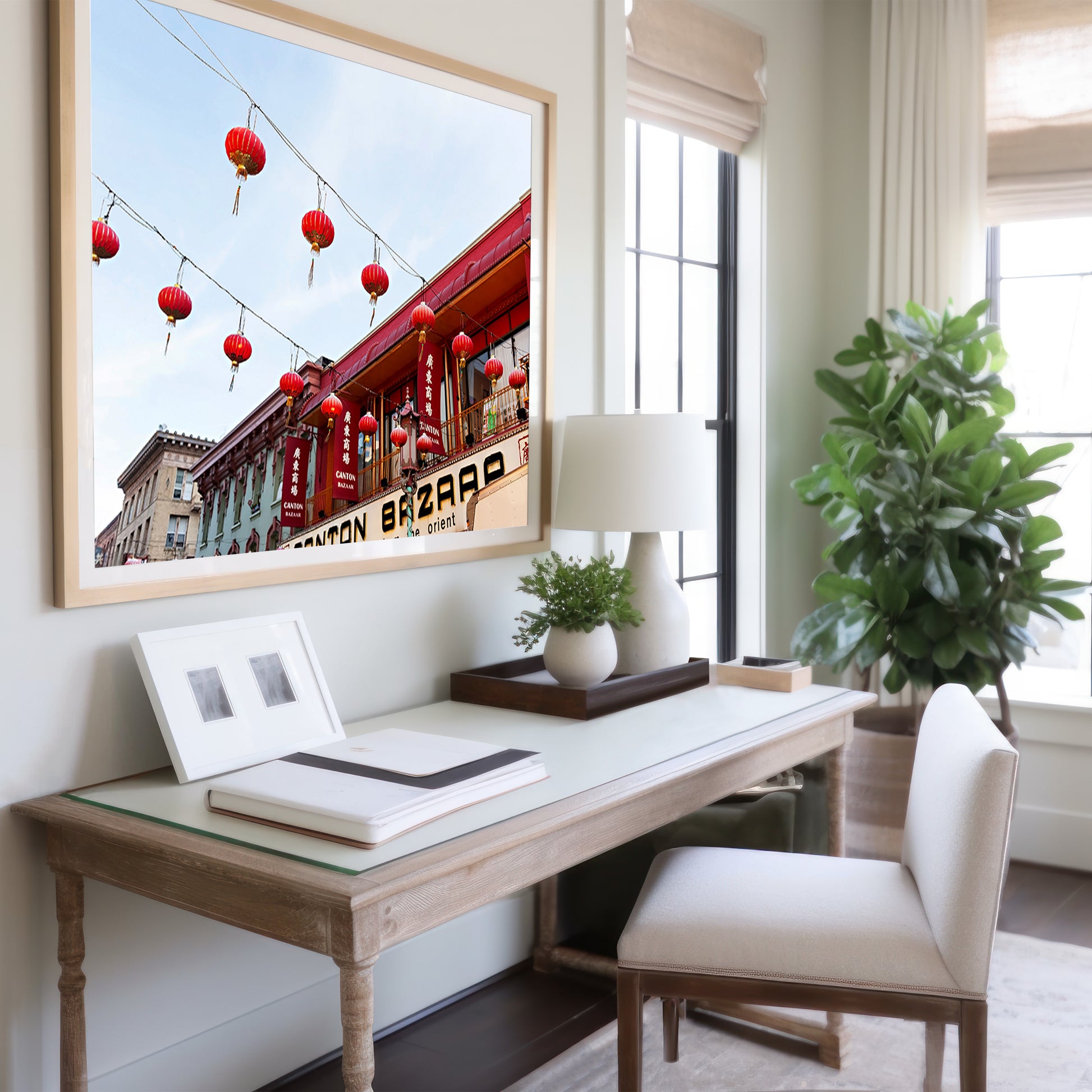 Chinese lanterns canvas | Chinese lanterns print | 17 Mile