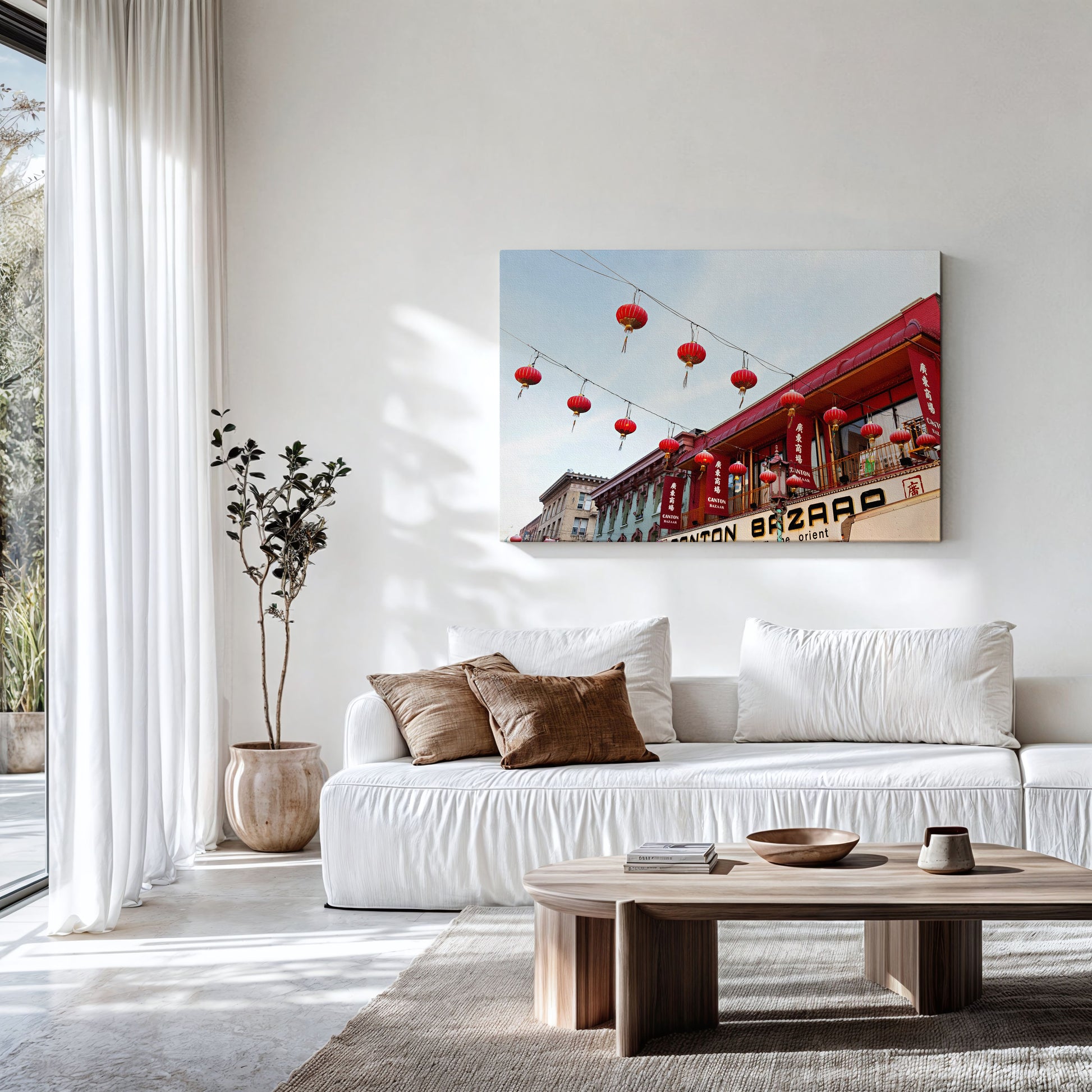 Chinese lanterns canvas | Chinese lanterns print | 17 Mile