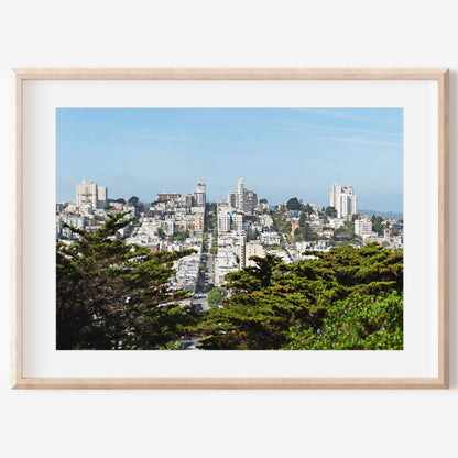 Downtown City Print | California City Art | 17 Mile