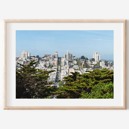 Downtown City Print | California City Art | 17 Mile