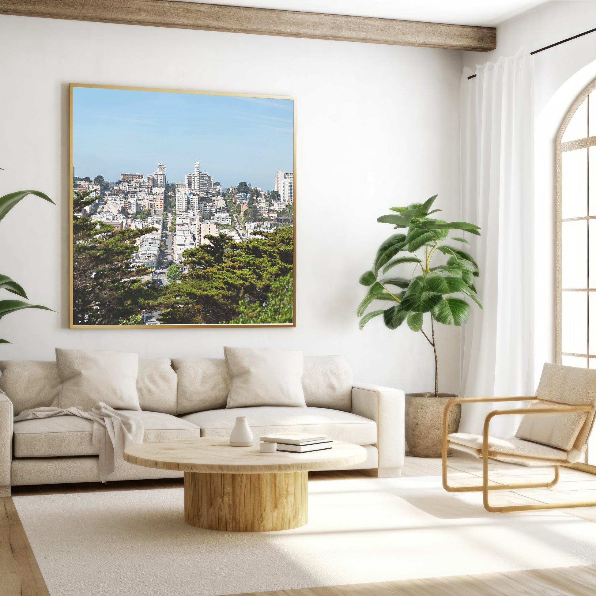 Downtown City Print | California City Art | 17 Mile