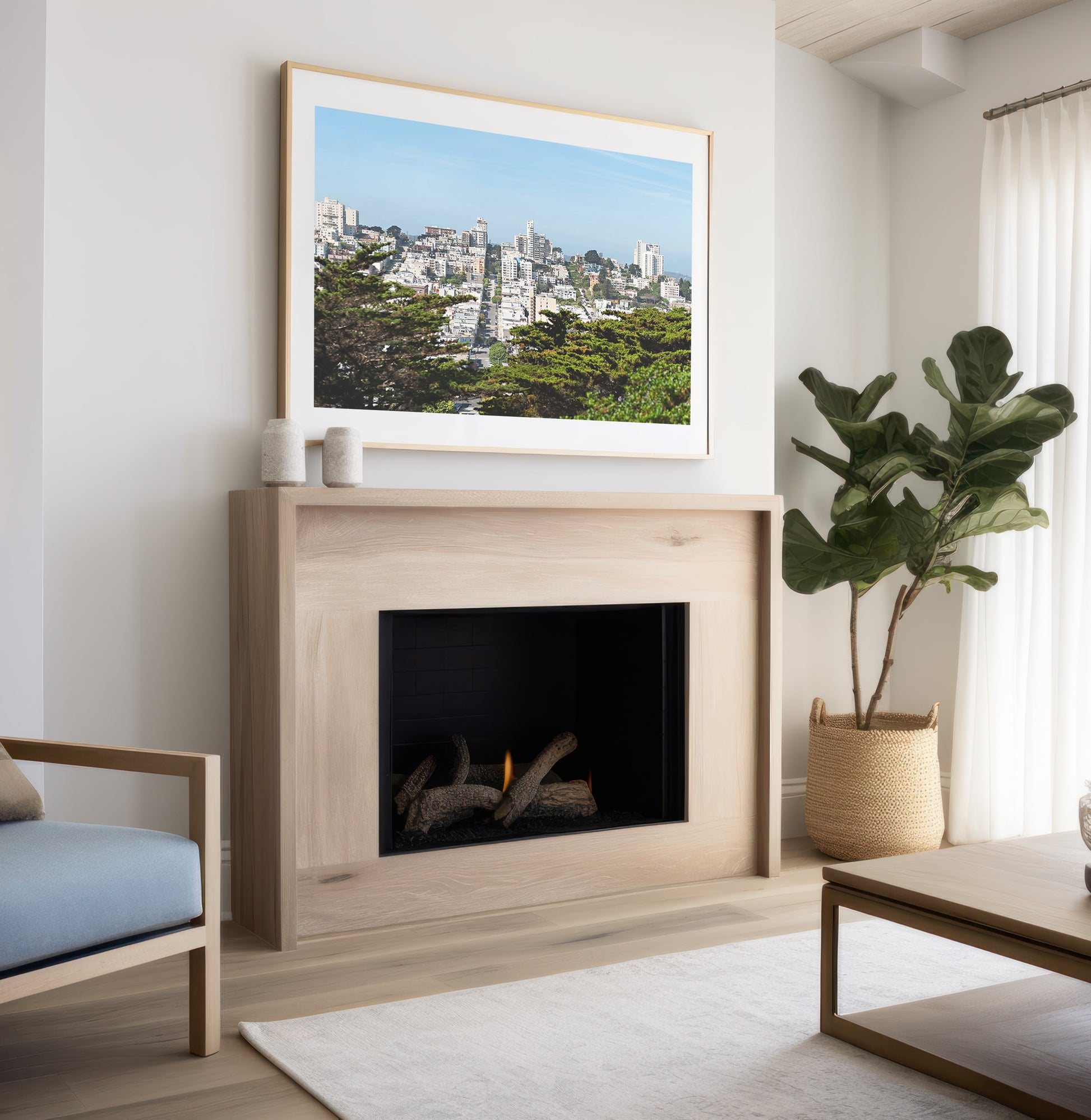 Downtown City Print | California City Art | 17 Mile