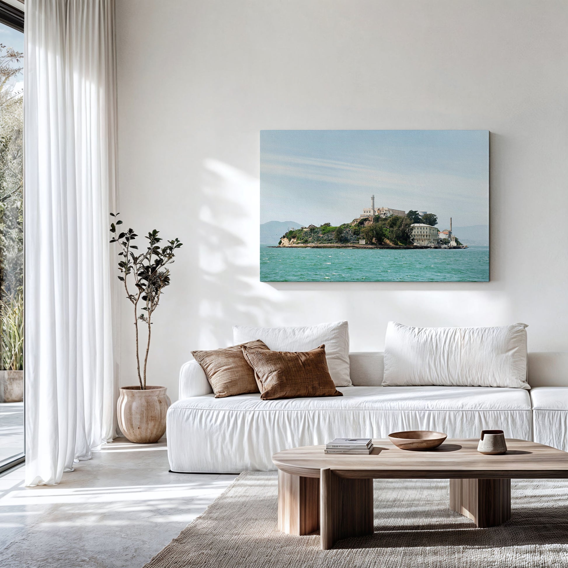 Alcatraz Canvas Print | Alcatraz Island Print | 17 Mile