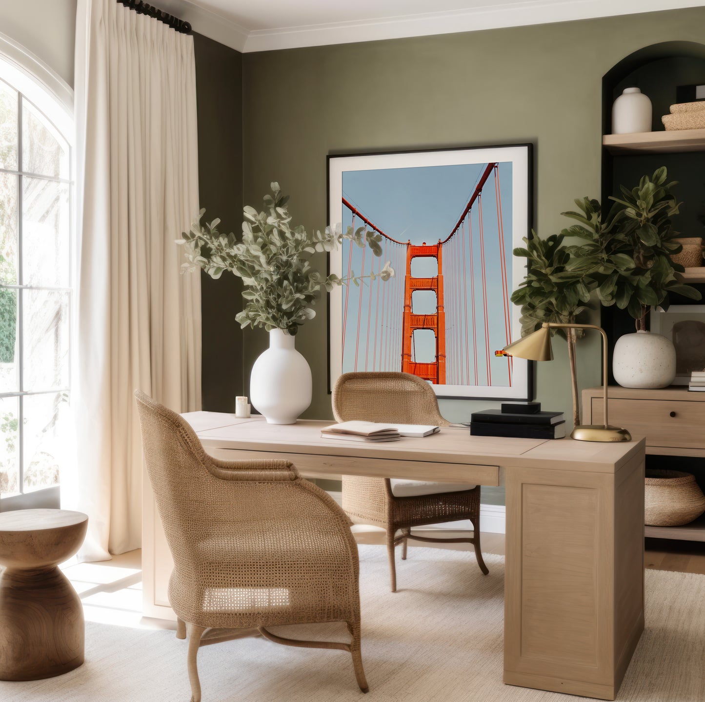 Golden Gate Bridge Tower Print