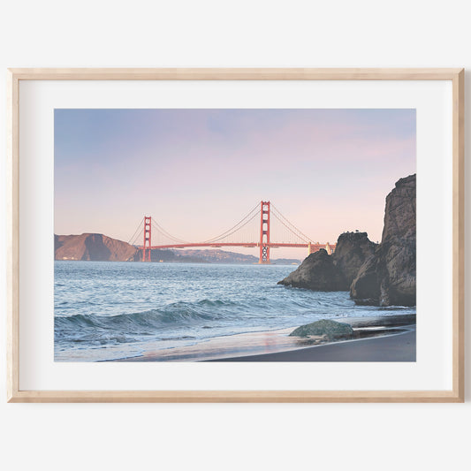 Sunset Cityscape Canvas | Bridge Sunset Canvas | 17 Mile