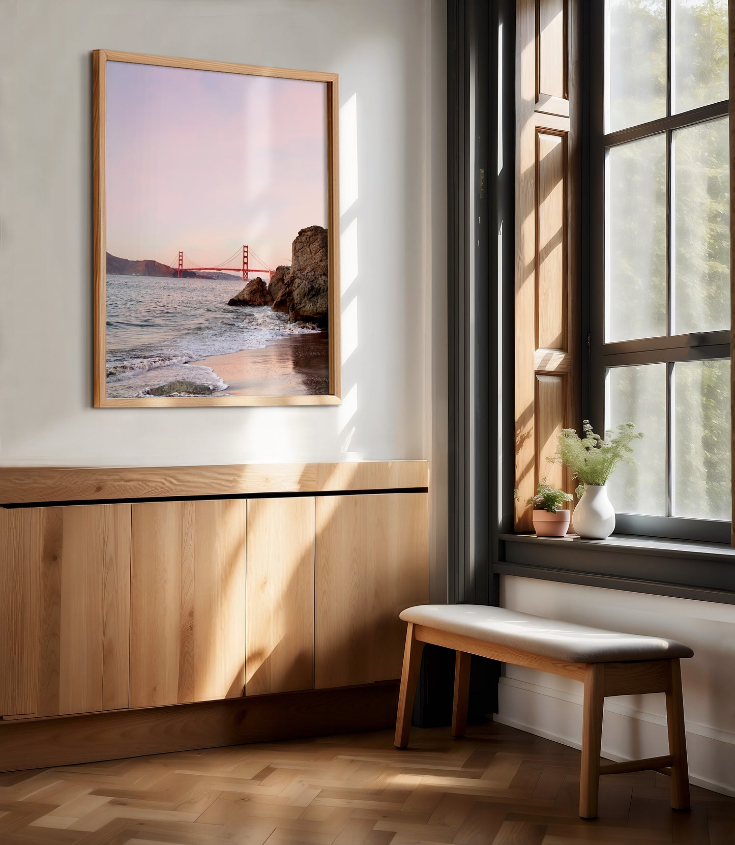 Sunset Canvas Wall Art | Sunset Bridge Canvas | 17 Mile