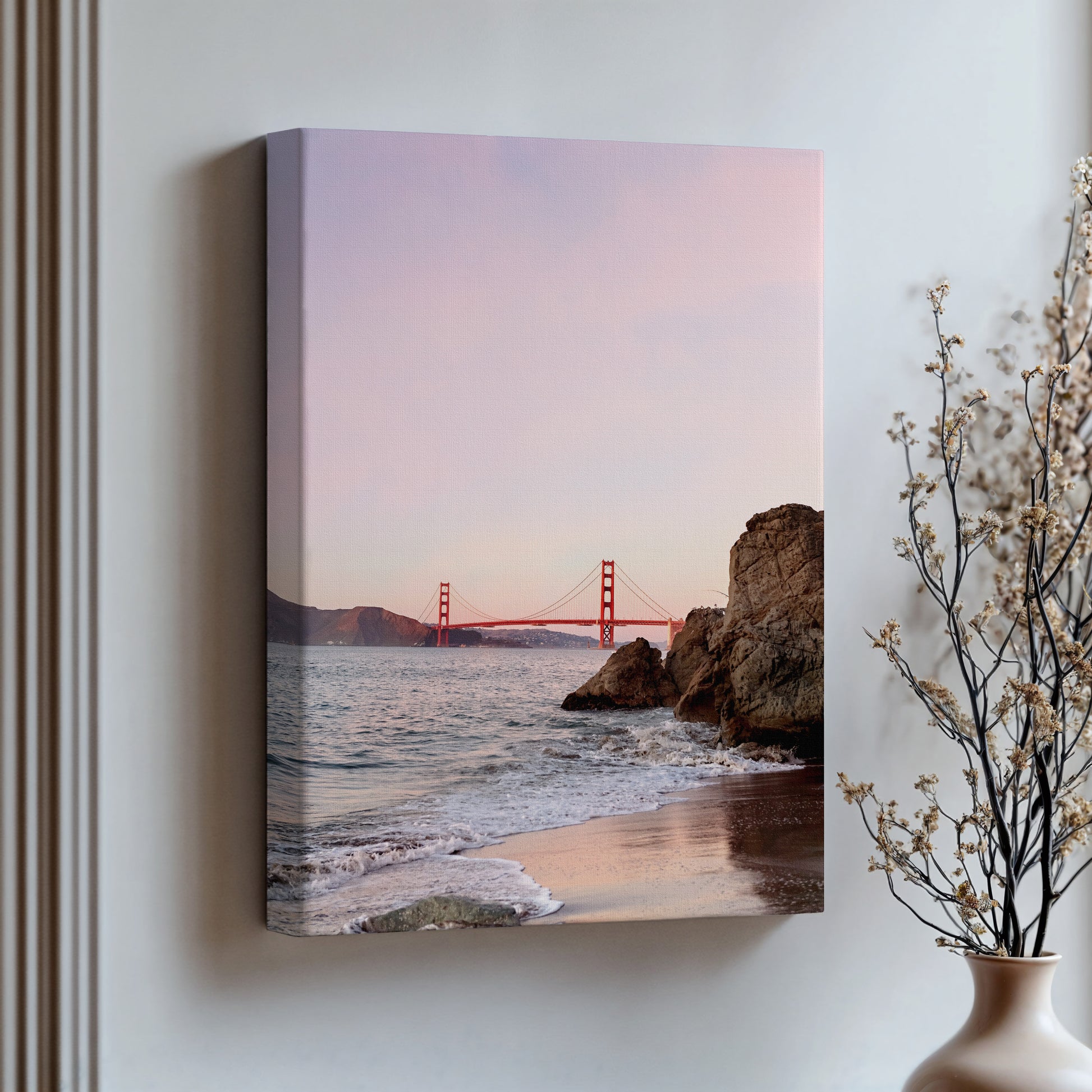 Sunset Canvas Wall Art | Sunset Bridge Canvas | 17 Mile