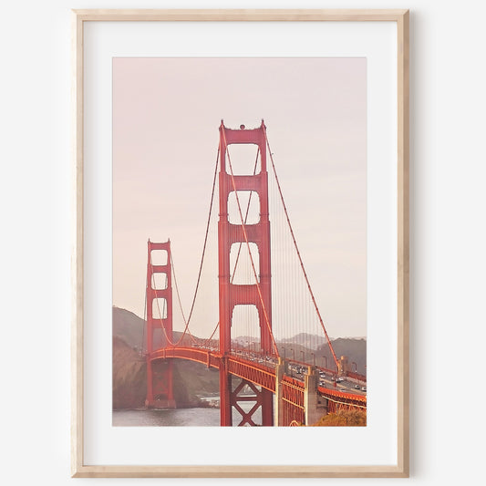 Beautiful Bridge Print | Golden Gate Canvas | 17 Mile
