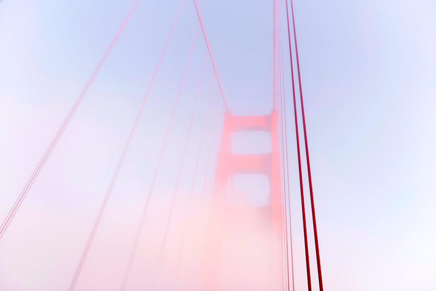 Modern Golden Gate Canvas | Golden Gate Print | 17 Mile