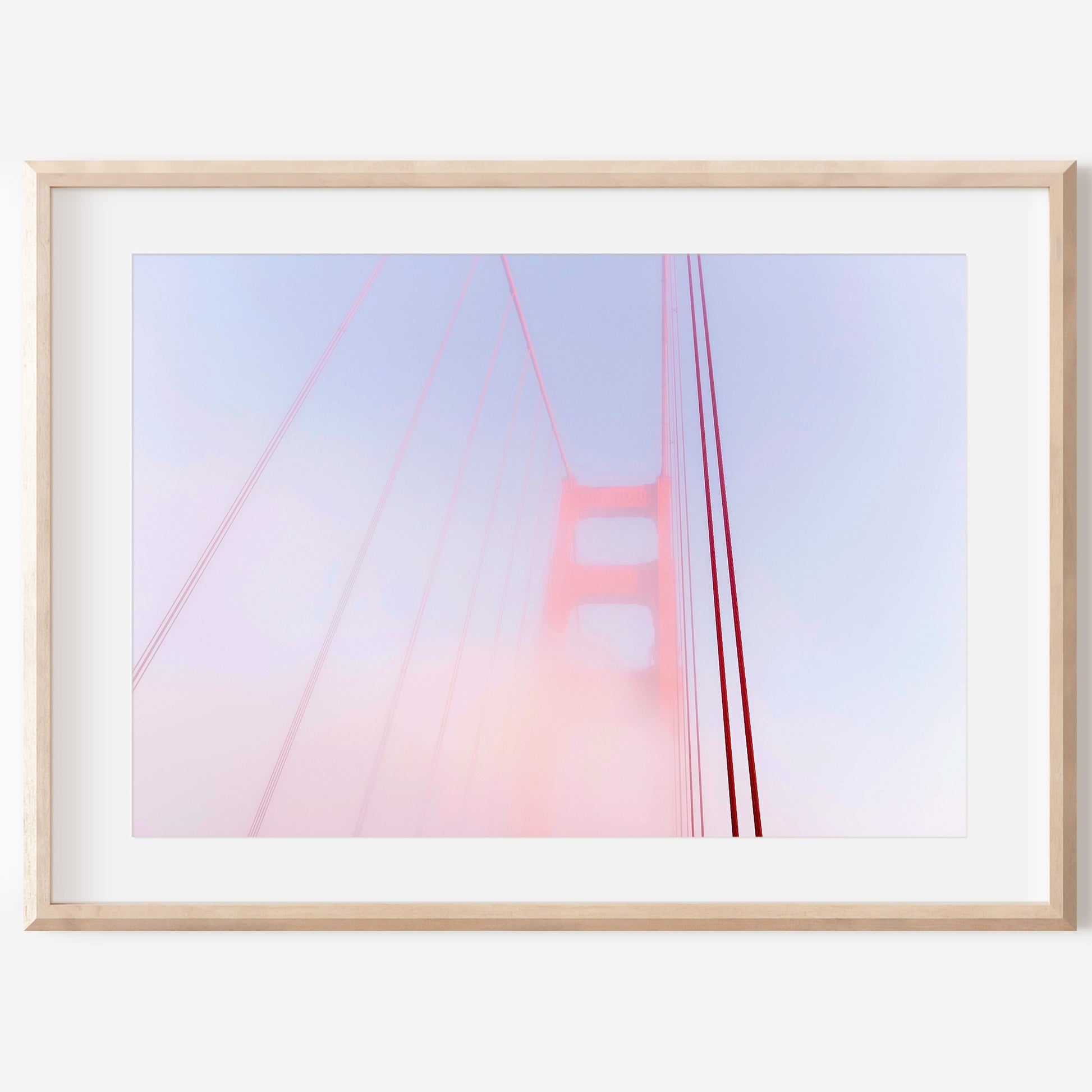 Modern Golden Gate Canvas | Golden Gate Print | 17 Mile