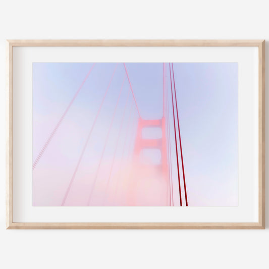 Modern Golden Gate Canvas | Golden Gate Print | 17 Mile