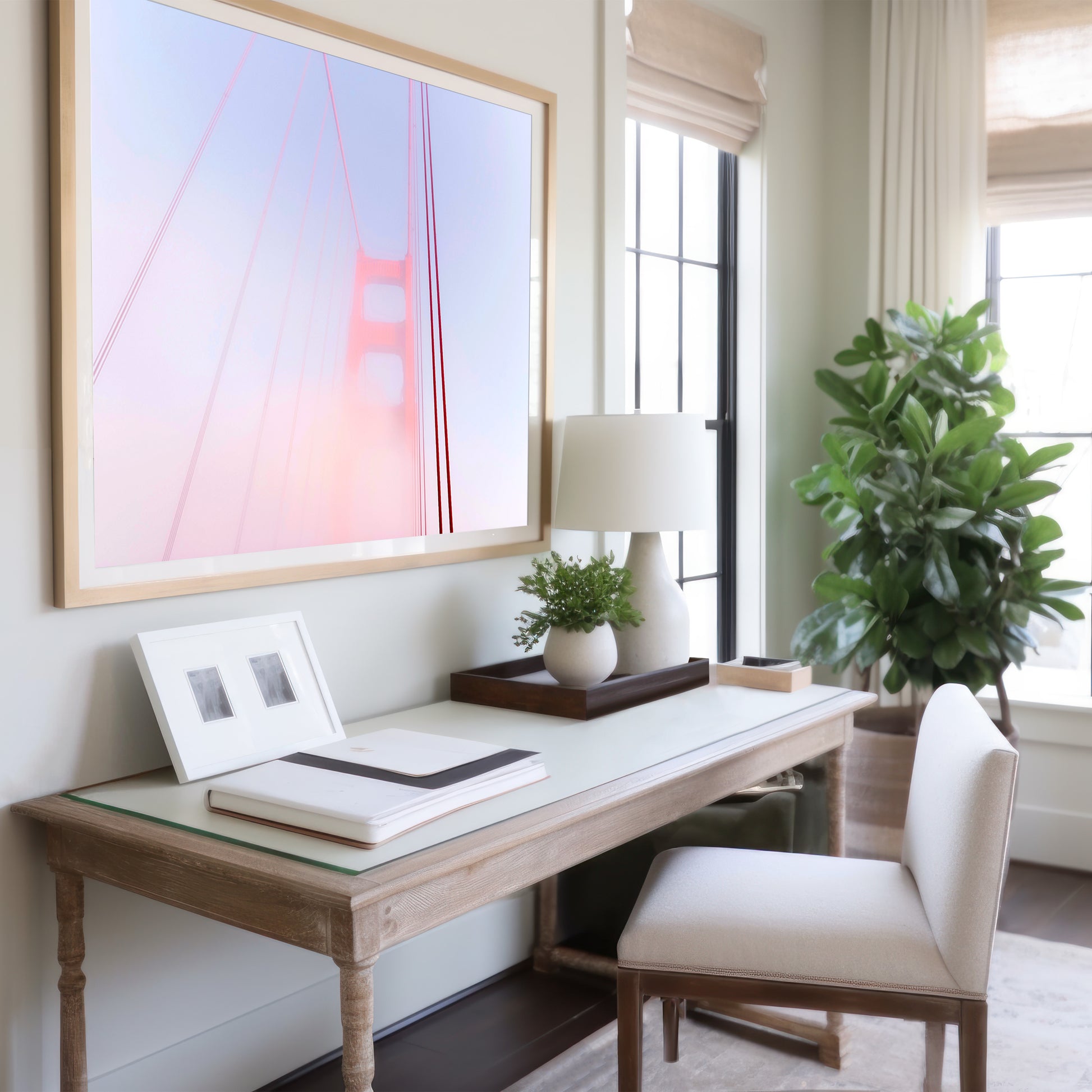 Modern Golden Gate Canvas | Golden Gate Print | 17 Mile