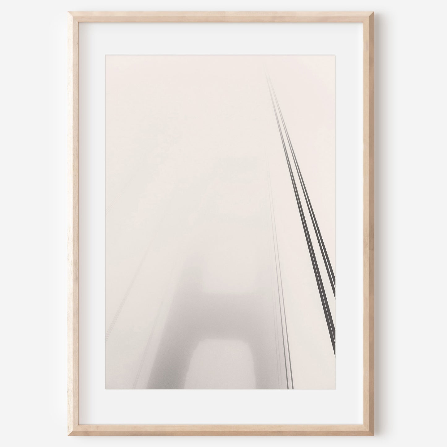 Foggy Bridge Canvas | Golden Gate Bridge Canvas | 17 Mile