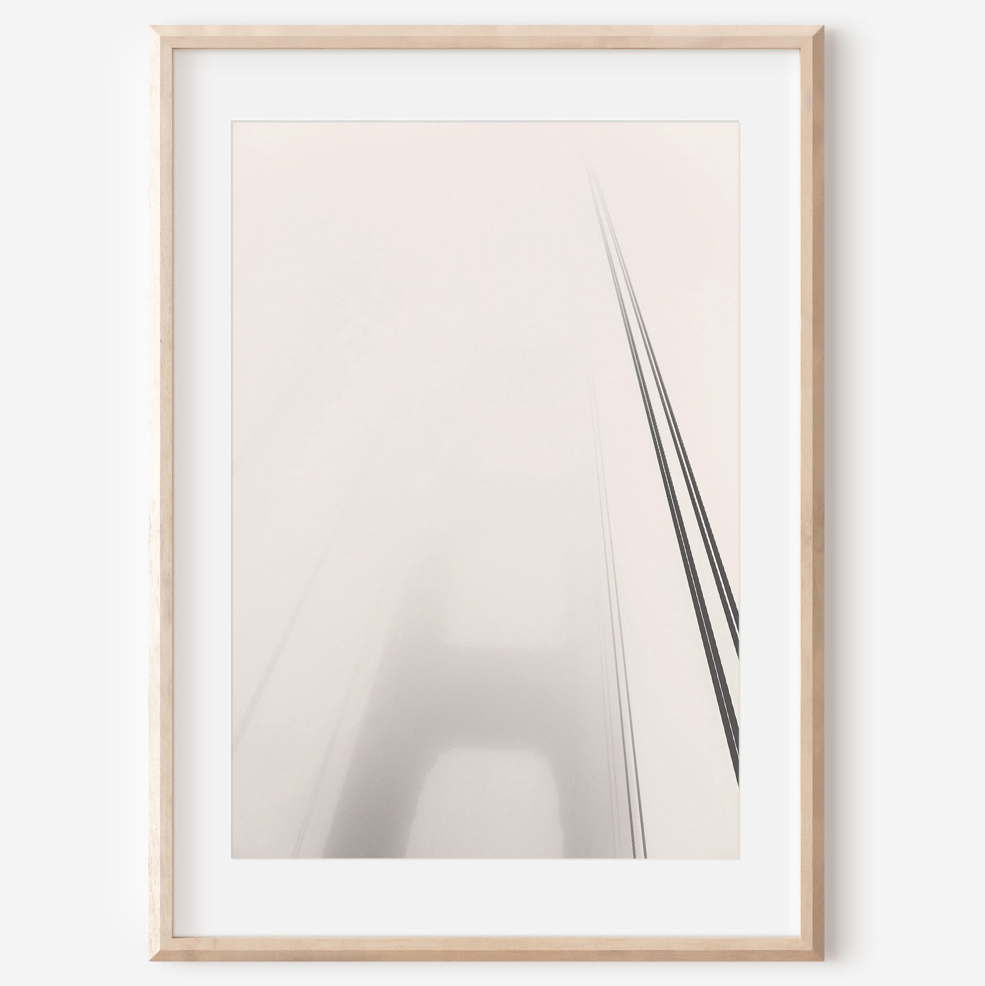 Foggy Bridge Canvas | Golden Gate Bridge Canvas | 17 Mile