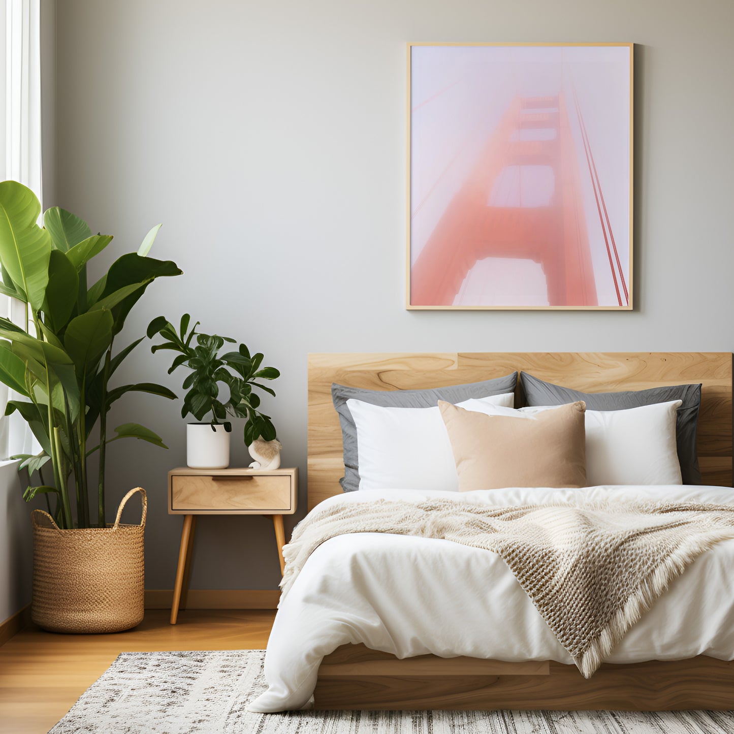 Foggy Golden Gate Canvas | Foggy Golden Gate Print | 17 Mile