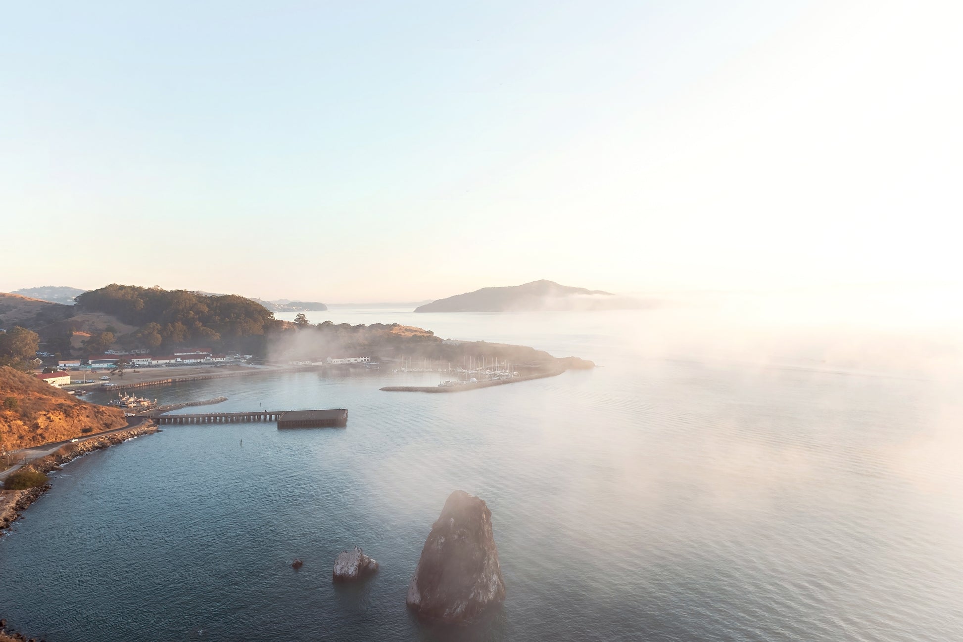 San Francisco Bay Canvas | Foggy Bay Canvas | 17 Mile