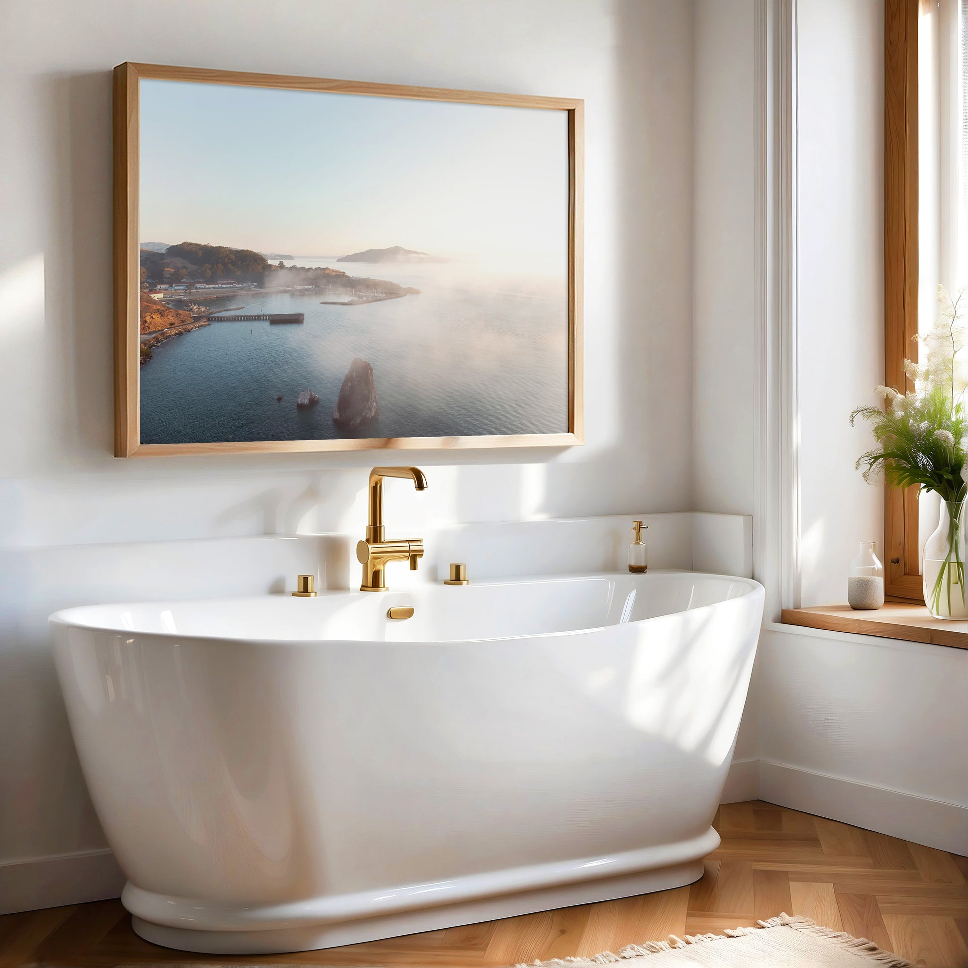 San Francisco Bay Canvas | Foggy Bay Canvas | 17 Mile