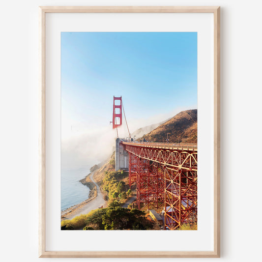 Modern Wall Print | Golden Gate Print | 17 Mile