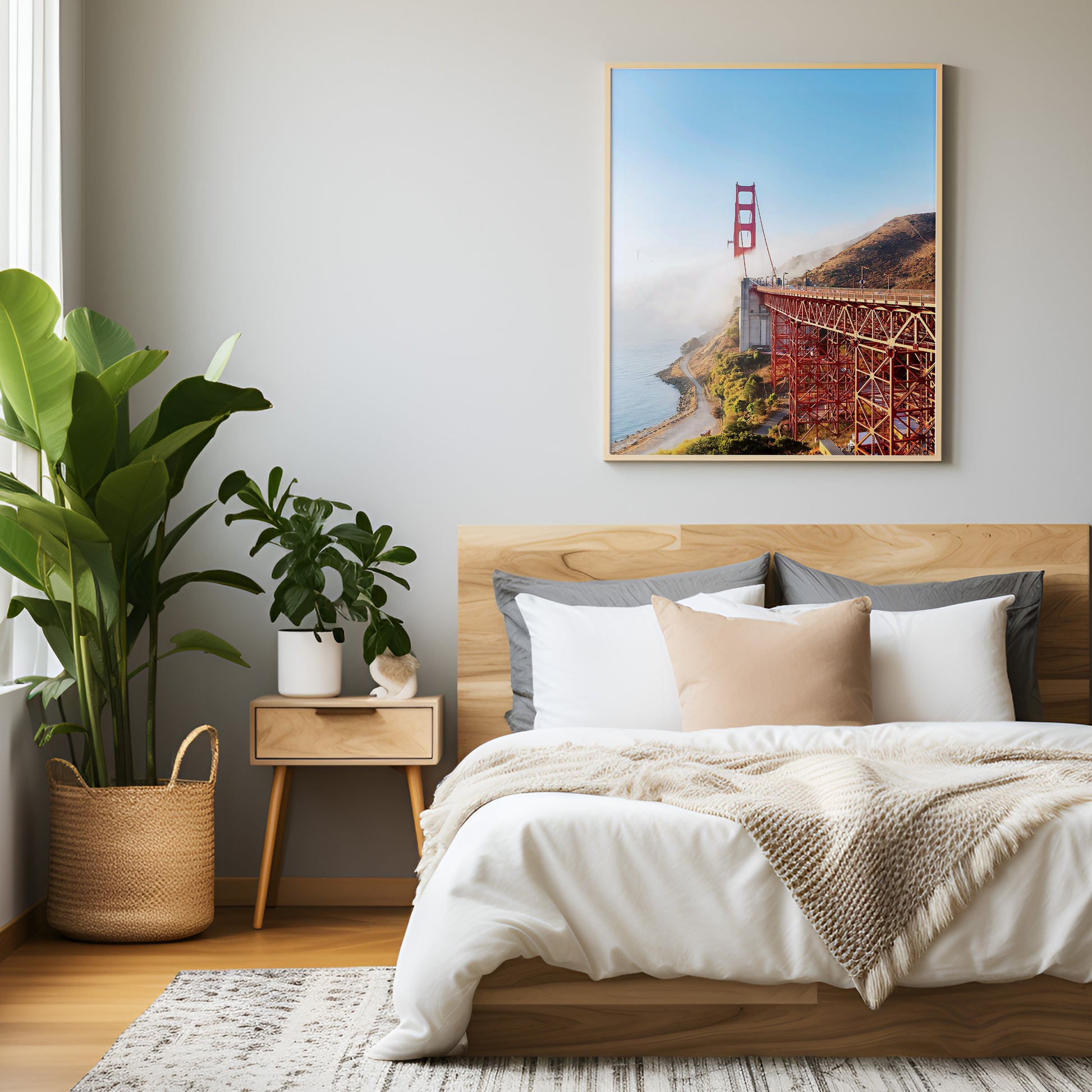 Modern Wall Print | Golden Gate Print | 17 Mile