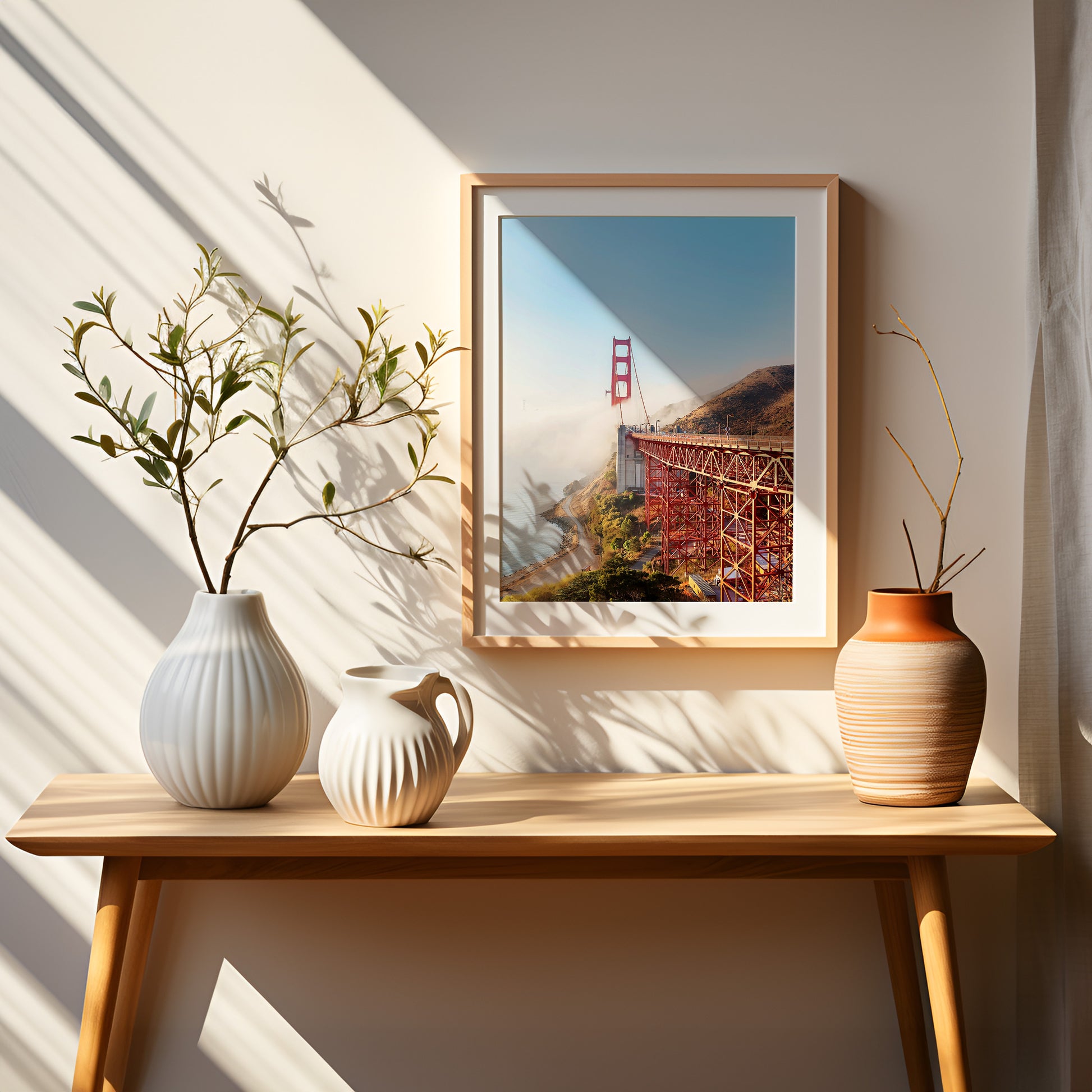Modern Wall Print | Golden Gate Print | 17 Mile