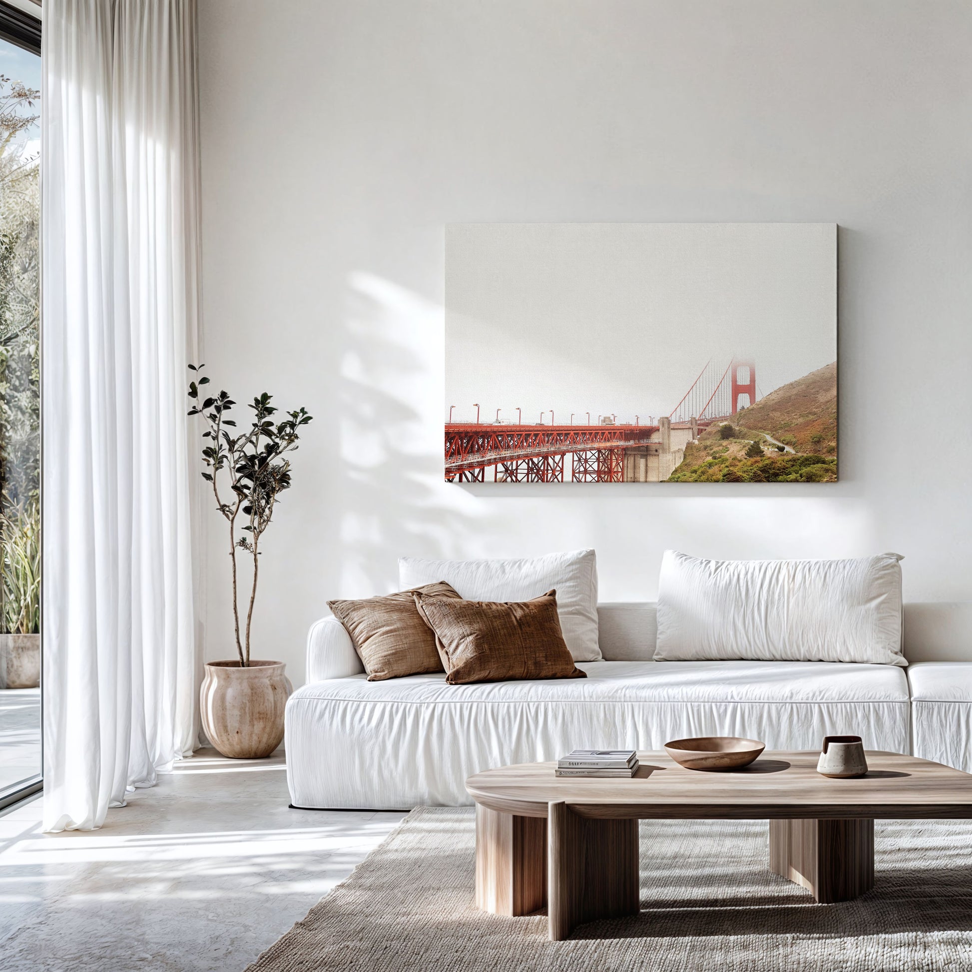 San Francisco Canvas | Golden Gate Print | 17 Mile